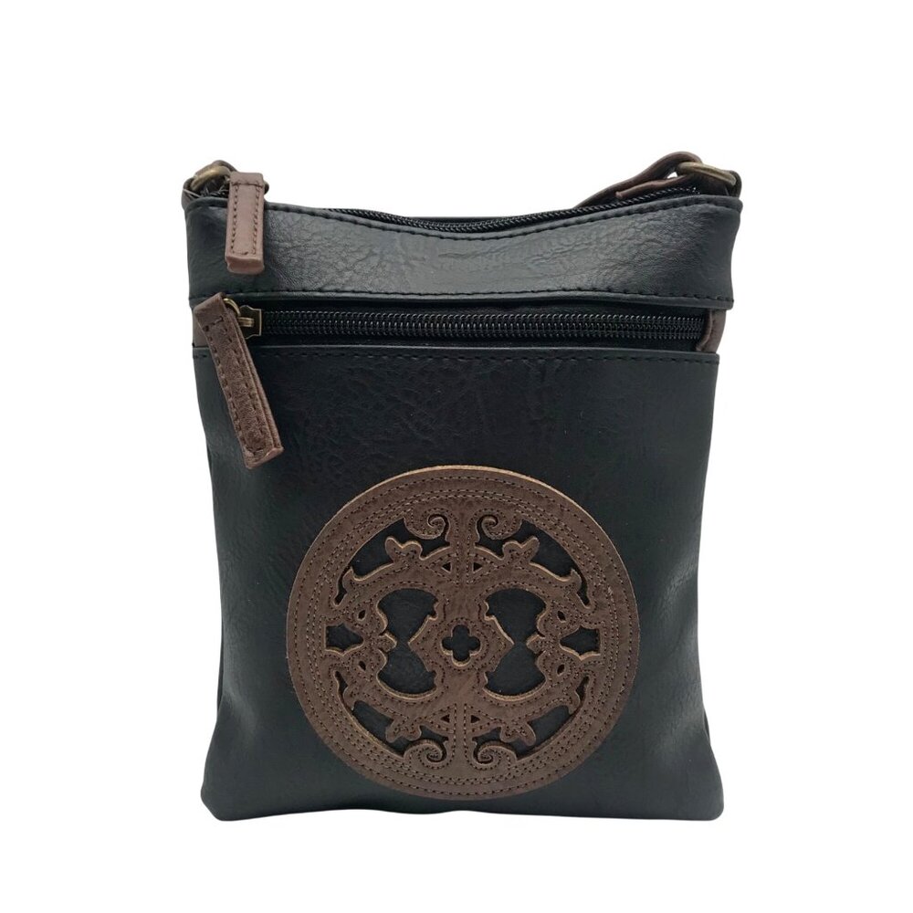 Mimi x Jules Black PVC Crossbody Bag